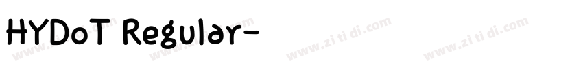 HYDoT Regular字体转换